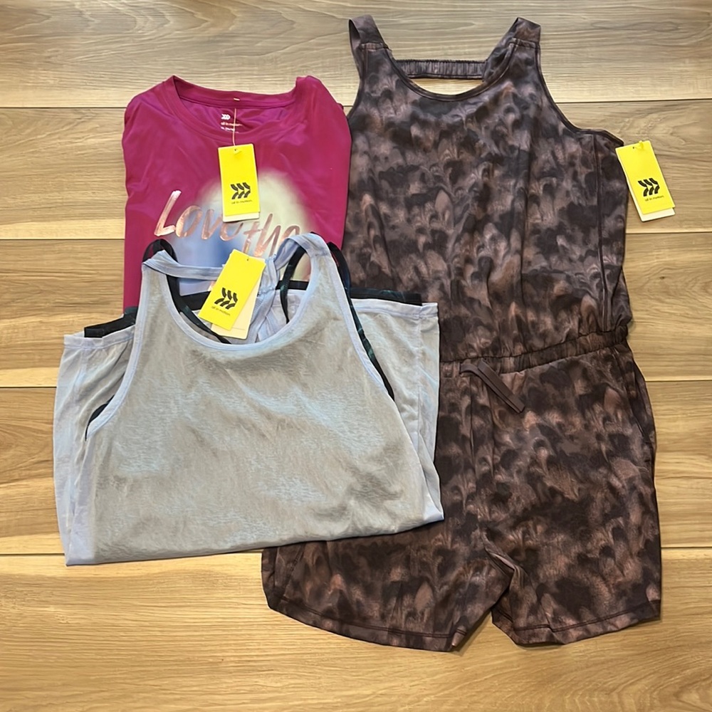 Girls All In Motion Romper Bundle